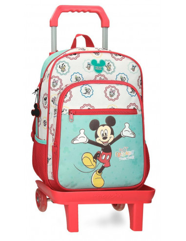 29724T1 ADAPT. BACKPACK 38CM.W/TROLLEY  MICKEY BEST FRIENDS